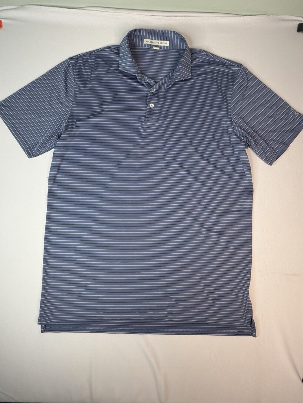 Holderness & Bourne Polo Mens XL Lakewood Country Club 1912 Golf Blue Stripe
